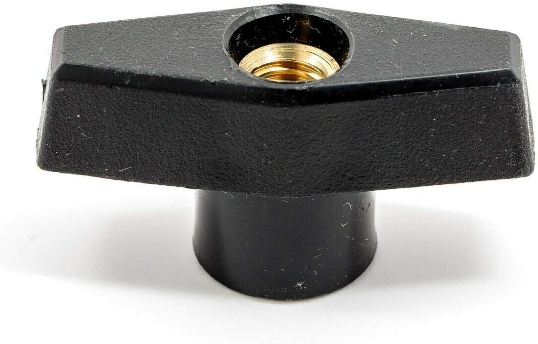 [20 Pack] Plastic Wing Nut with 3/8"16 Brass Threading