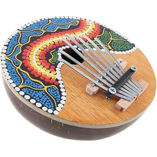 Générique Mini Doigt Kalimba Pouce Piano 7 Touches Portable Mini Kalimba Couleur Dessin Noix de Coco Pouce Piano Naturel… - Les Beatles, Paul McCartney, John Lennon, RIngo Starr, George Harrison Générique Mini Doigt Kalimba Pouce Piano 7 Touches Portable Mini Kalimba Couleur Dessin Noix de Coco Pouce Piano Naturel… – Image 7
