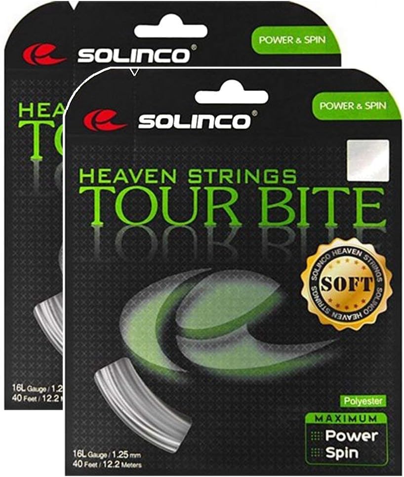 Solinco Tour Bite Soft 16g (1.30) Tennis String - 2 Packs