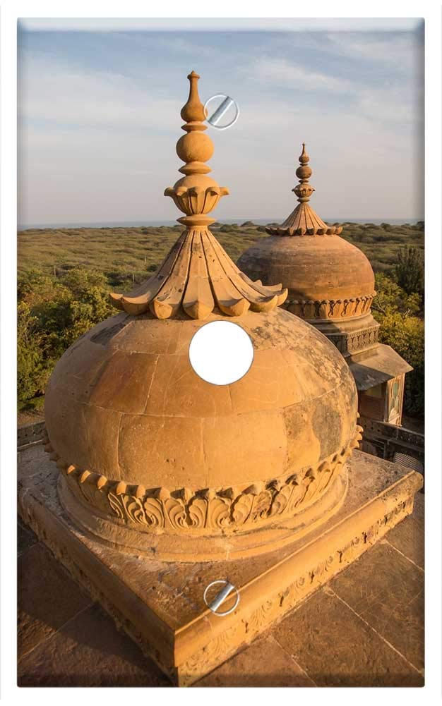 Single Hole Device Telephone/Cable Wall Plate Cover - Vijaya Vilas Palace Jadeja Rajas Of Kutch