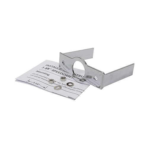 Miniatura 5 de MOTOR METER RACING Classic Series 3.346 in 3-38" Velocímetro mecánico cuentakilómetro analógico 0-140 mph, esfera blanca, aguja roja, iluminación de