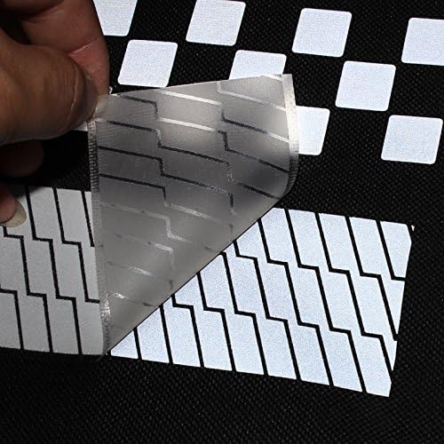 Miniatura 2 de Cinta reflectante plateada de seguridad de 2 pulgadas para planchar sobre tela, cinta de transferencia de calor, película de vinilo M07 (2 pulgadas