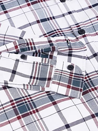 Image of Dennis Lingo Checkered Slim Fit Casual Shirt with Spread Collar for Men