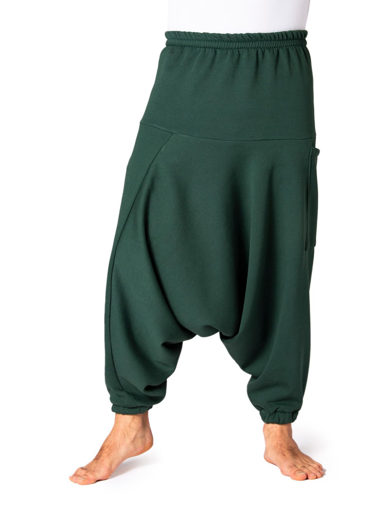 Panasiam Unisex Dark Green Aladin Jogpants, Dark-Green, L
