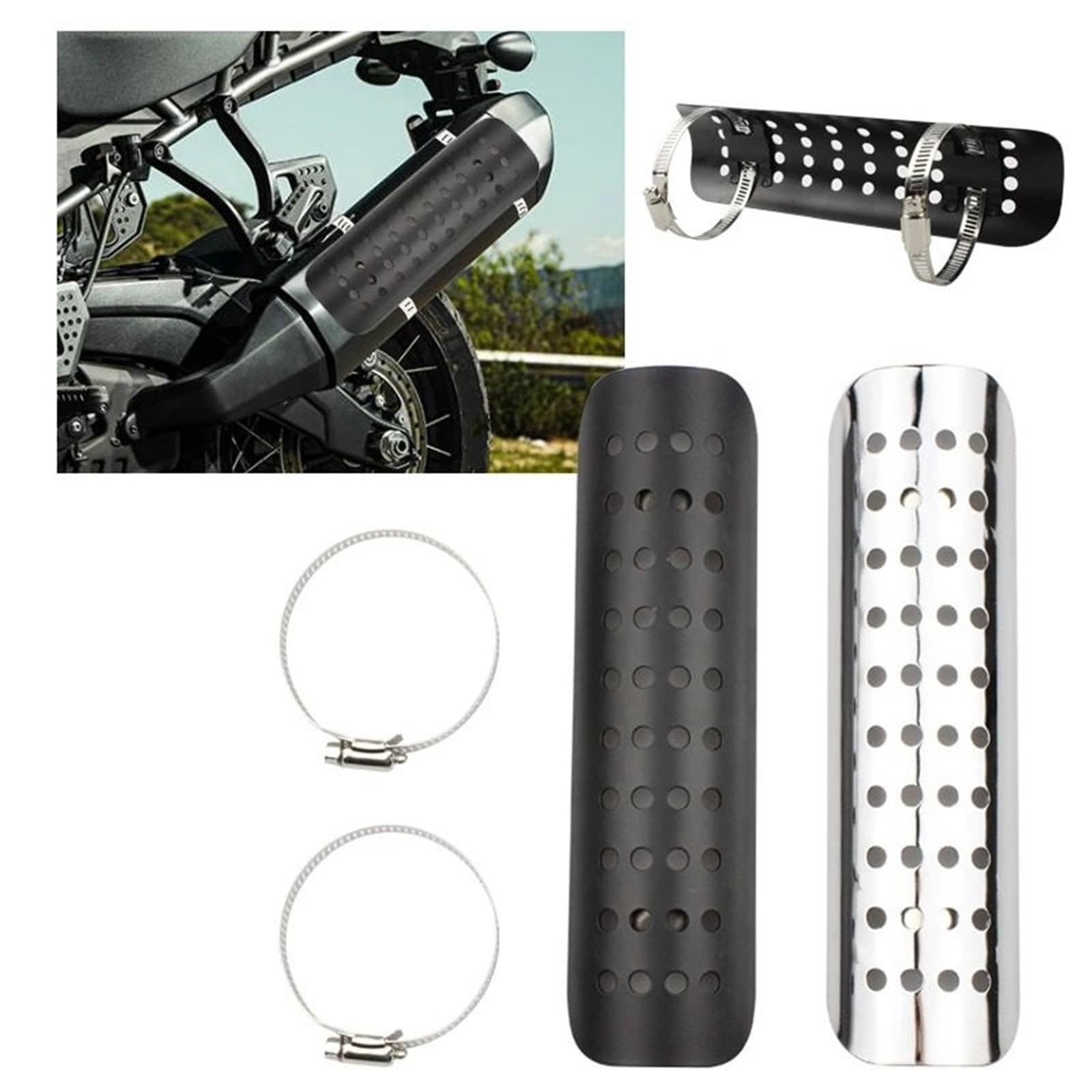 Motocicletta Copertura Antiscottatura Per Harley Heat Shield Iron Horse 400