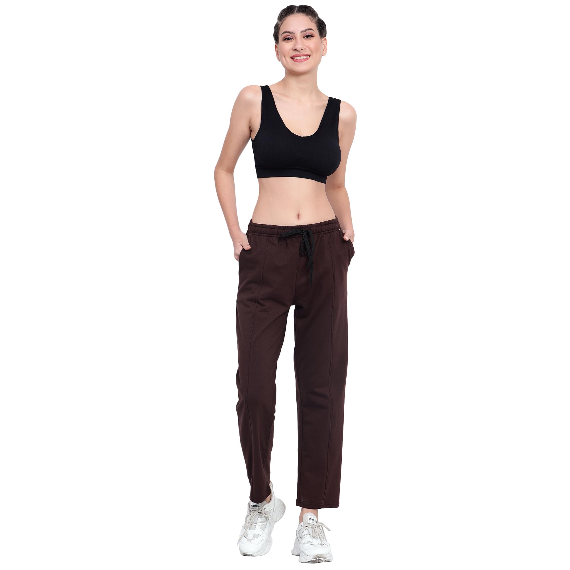 blue star shark Cotton Track Pants for Women | Stylish Regular Fit Joggers | Soft Breathable Casual Pants, Walking, & Fitness | Comfortable Mid-Rise Women’s Track Pant-picture-41