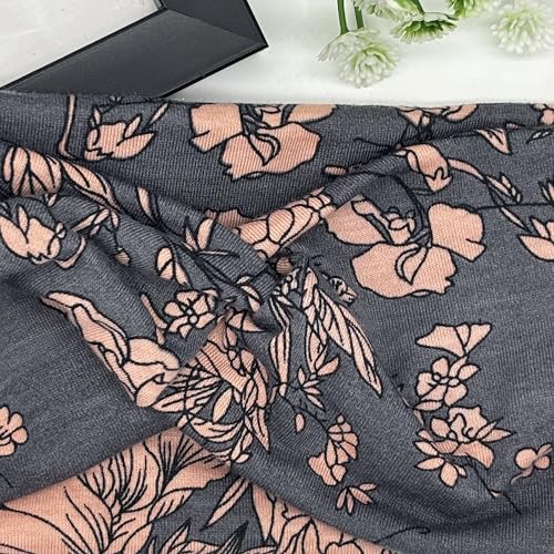 4PCS Boho Knotted Fashion Sports Headbands, Non-Slip Stylish Sports Hair Bands for Women, Soft Cotton Cloth Stretchy Headbands for Yoga, Outdoor Exercise Running