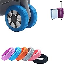 BELARO 8 Pcs Luggage Wheel Covers Silicone Protector Cover 8PCS Wheel Cover Silicone Shock Absorption Wheel Cover for Trolley Bag Suitcase Wheel Cover for Most 8 Spinner Wheel Bag/Chair (Multicolor)