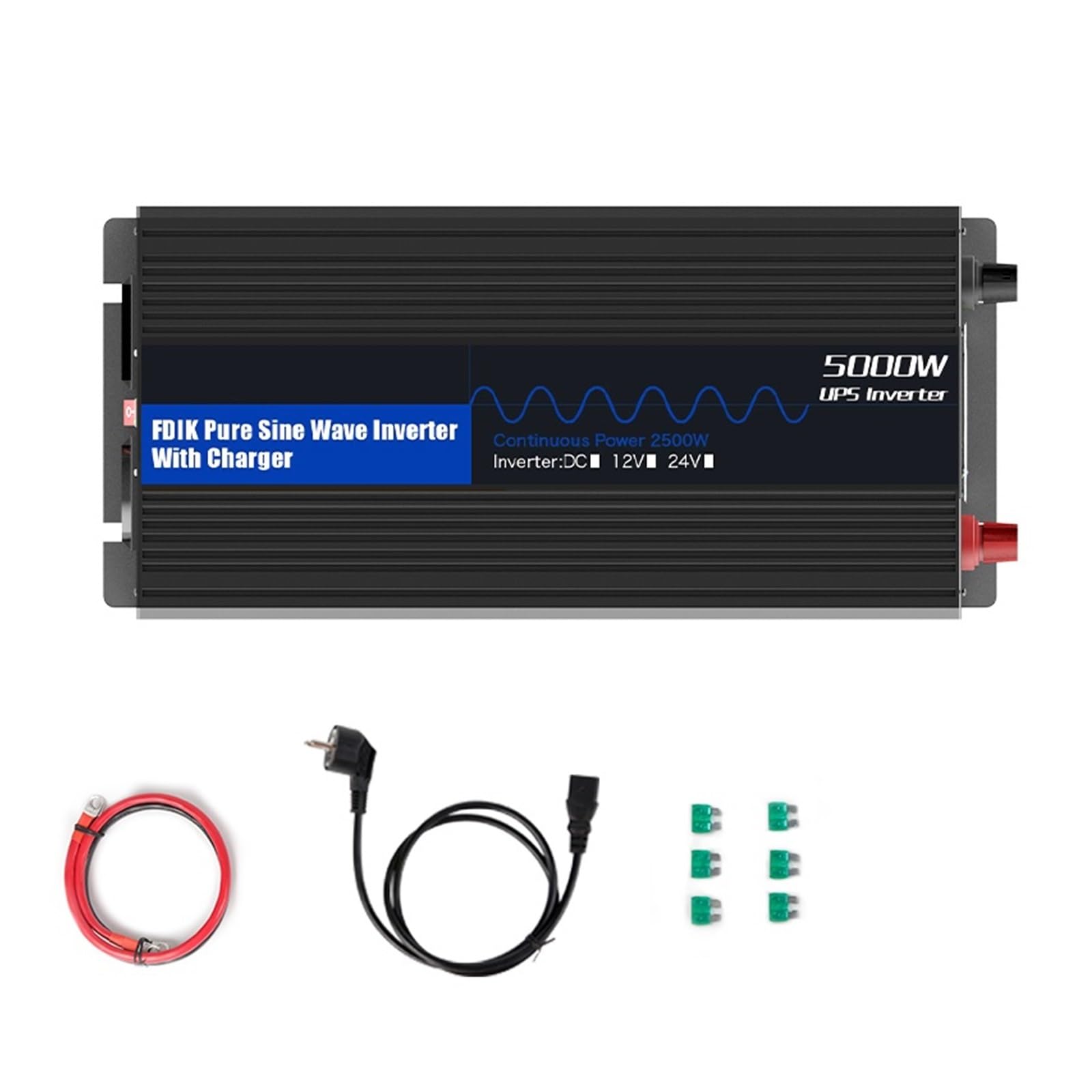 Inverter A Onda Sinusoidale Pura Inverter ups con Caricabatterie Inverter 12V Inverter 3000W 5000W Inverter off-Grid(12V 5000W ups)