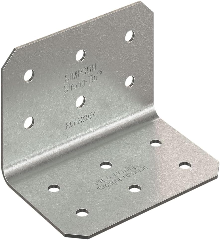 Simpson Strong-Tie RCA223/54-R150 RCA 2 in. x 2 in. x 3 in. 16-Gauge Galvanized Rigid Connector Angle (150-Qty)