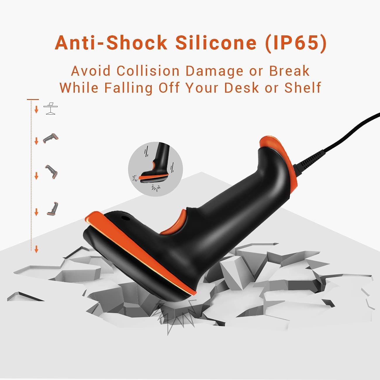 Tera L5100Y Barcode Scanner Anti-Shock Silicone IP65