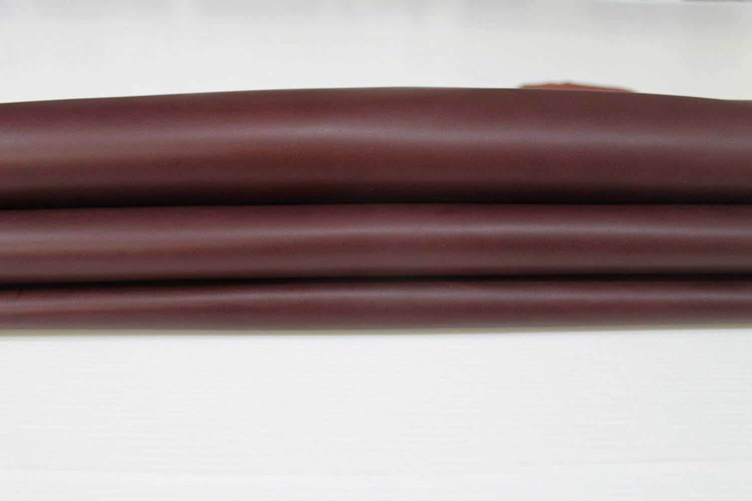 ELW Tooling Leather 5/6 OZ (2-2.4mm) Thickness | Burgundy Color | Pre-Cut 12"x24"| Finished Full Grain Leather Cowhide Handmade Perfect for Crafting, Sewing, Molding, Workshop