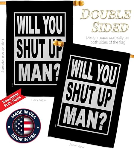 Miniatura 6 de Biden Harris Flag Will You Shut Up Garden Flag 2pcs Pack Patriotic Vote President Democrat Republican Tea Party United State American Election House