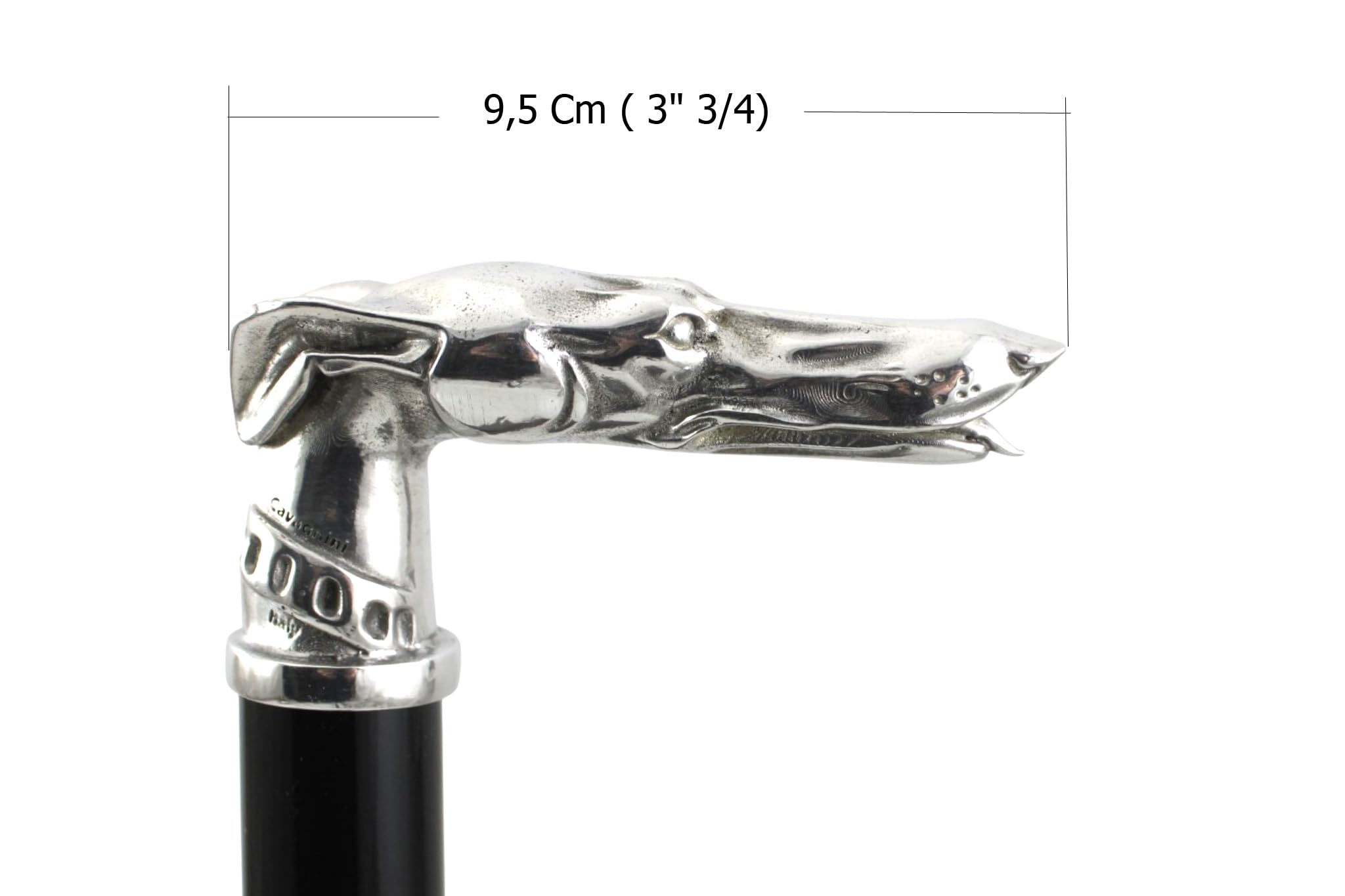 CAVAGNINI - Bastón de paseo sólido - Bastón de clase para hombre y mujer, hecho a mano en Italia (evriero)