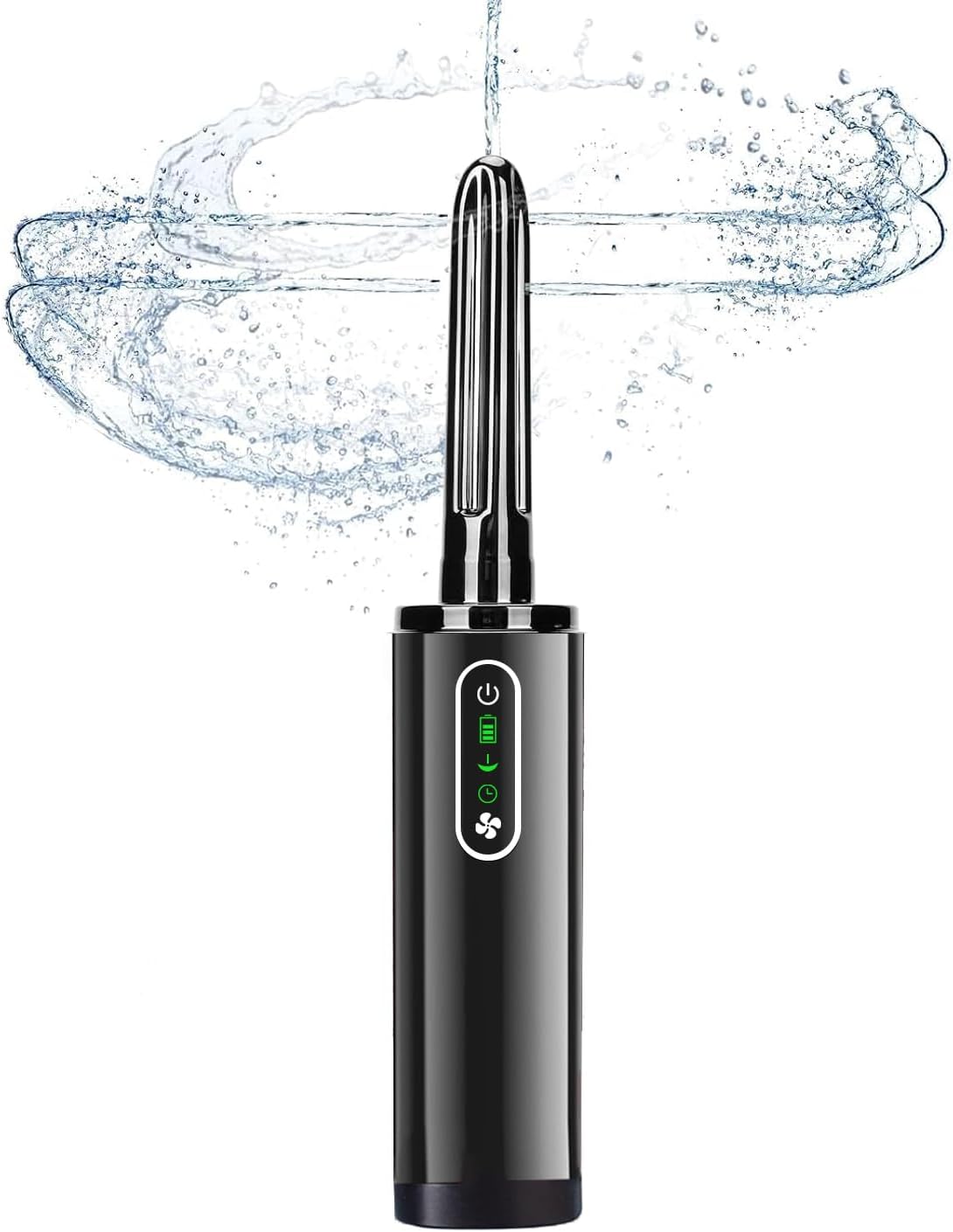 Upgrade Enema Anal Douche , Waterproof Touch Control, Enemas-Douches for Men & Women Colon Cleanse, Shower Enema Bulb-Bottles Kit, Electric Rotating Nozzle, Pressure Spray, Two Douching Modes,Black