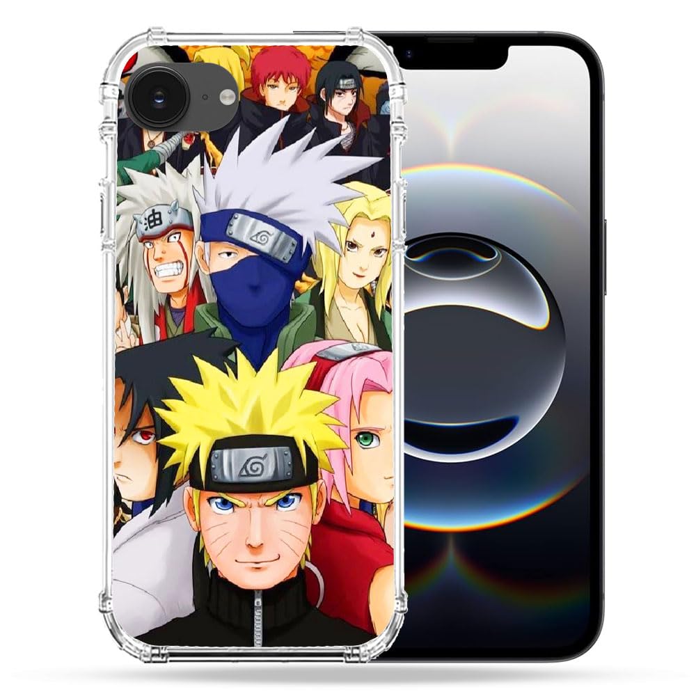 Cokitec Reinforced Case for iPhone 16e Manga Naruto Team