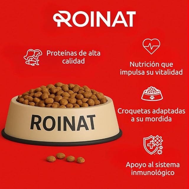 Foto 3 de 5 de Roinat Pienso para Perros Cachorros con Pollo y Arroz 8 kg - Roinat Puppy
