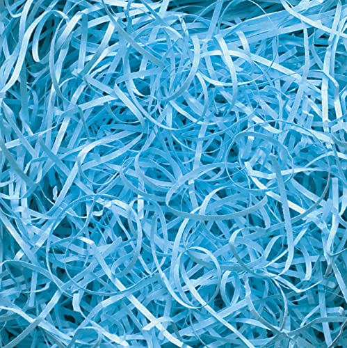 Box.it.pack.it Light Blue Shredded Kraft Paper, 200g