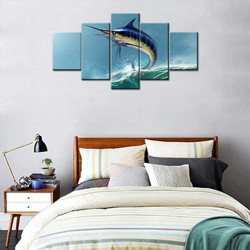 Miniatura 10 de Pinturas de Pesca Americana Impresiones HD sobre Lienzo