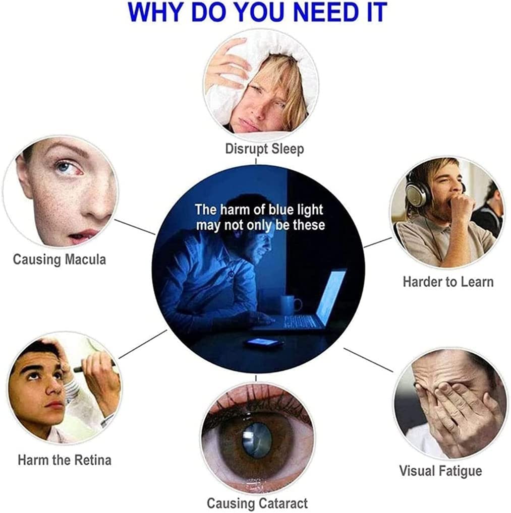filtre ecran lumiere bleue Film de protection d'écran TV antireflet, filtre d'affichage anti-lumière bleue, empêche les radiations, soulage la fatigue oculaire, protège les yeux et améli
