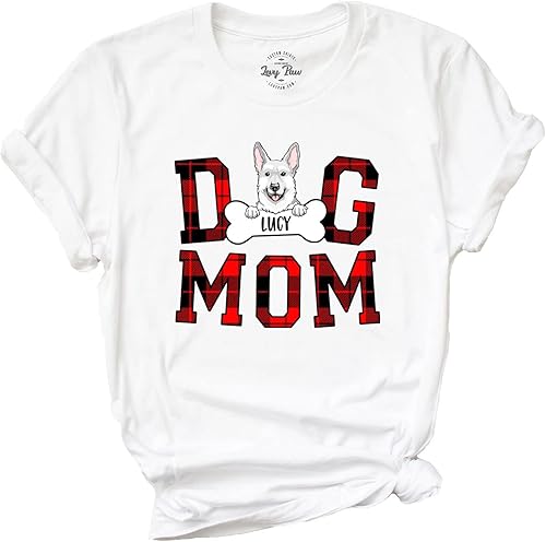 Camisa personalizada de pastor alemán para mamá, linda camisa de pastor alemán, divertido regalo de pastor alemán