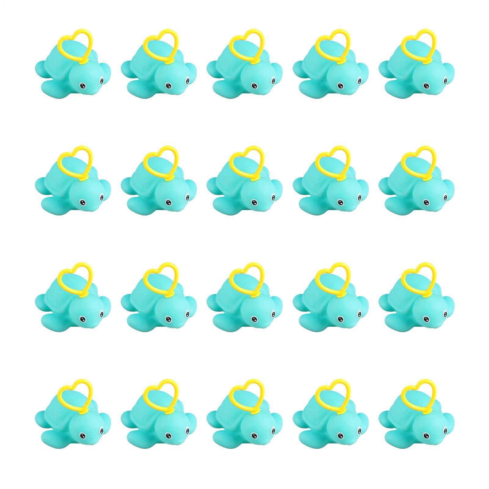 20 Pieces Hook a Duck Fishing Toy, 7x6cm Bath Fishing Game with Hook, Bath Ducks for Kids Paddling Pool and Bathtub Play - Sensory Development