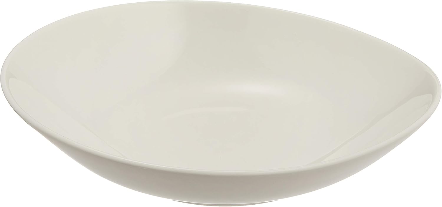 Narumi 41031-5724 Patia Plate, 7.1 inches (18 cm), White, Stylish, Simple, Flat Plate, Microwave, Dishwasher Safe