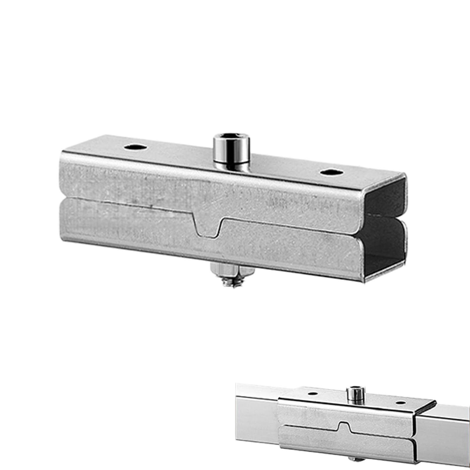 CUNZJIA Stainless Steel Joint Square Tube Connector Connection Fastener for Furniture Framing and Structural Enduring