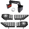 Gear Shift Center Console Organizer Bundle with Front Door Storage Pockets for Jeep Wrangler JL JLU 4XE 2018-2025 & Gladiator JT 2020-2025