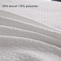 Vista 5 de Colcha de camping en la playa, tamaño King para mujeres adultas, juego de edredón con temática de verano para surf, caravana, cámper, automóvil