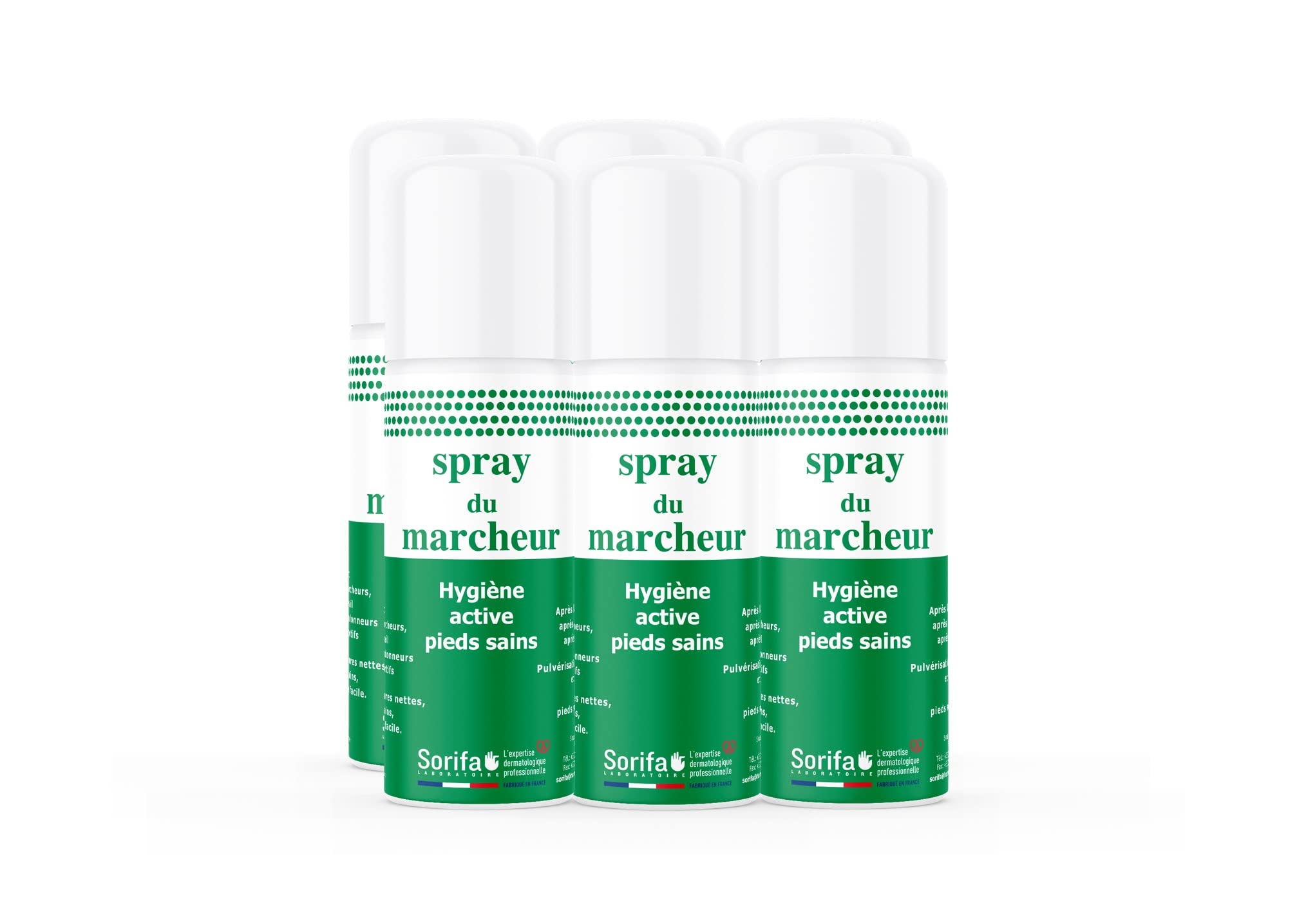 Zestaw 6 - Spray dla chodzika - higiena stóp i butów - spray 150 ml bez gazu