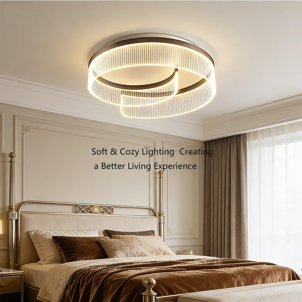 LED-Deckenleuchte Dreifarbig Dimmbar Kreisförmig Aufputz Acrylabdeckung Schlafzimmer Wohnzimmer Küche Flur