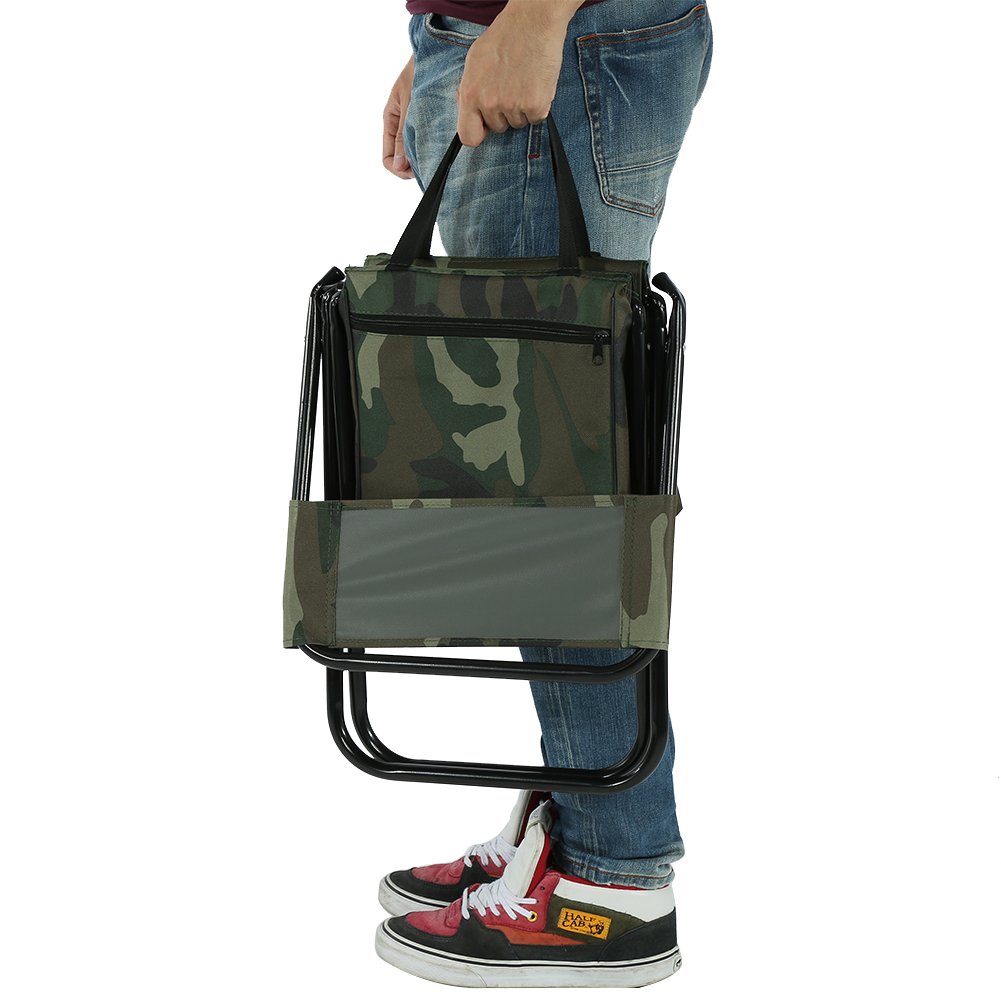 Sedia Pieghevole Da Campeggio - Comoda, Con Schienale Alto E Custodia - Foto 8