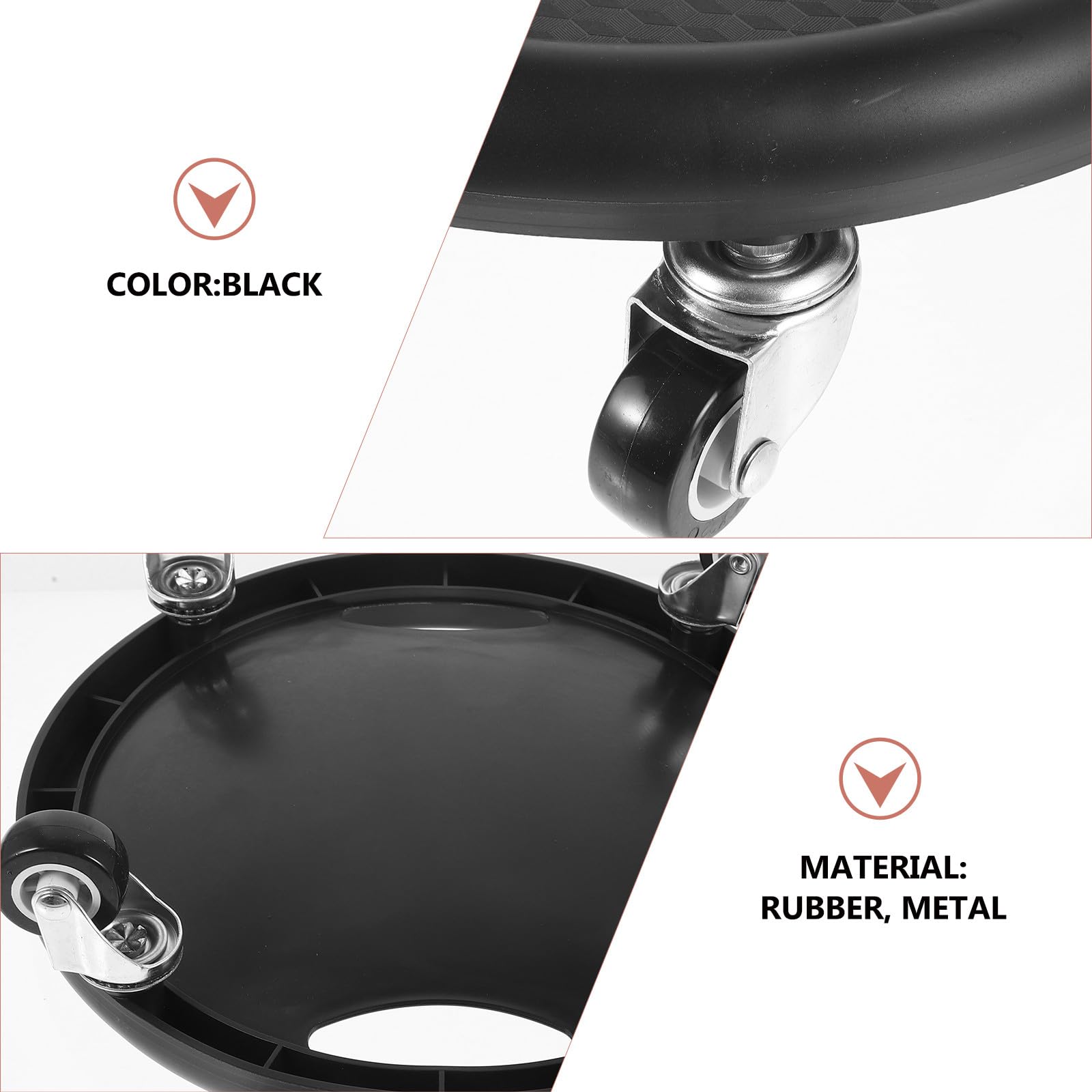 Discos Deslizantes para Ejercicio Abdominal Almohadilla, Equipo de Fitness Portátil y Silencioso, Disco Abdominal Negro Tamaño Mediano para Entrenamiento en Casa y Color Aleatorio
