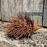Alfie Francis 29cm (L) x 18cm (H) Rusty Hedgehog Garden Ornament/Statue Outdoor Metal Animal Sculpture Figurine - Image 6