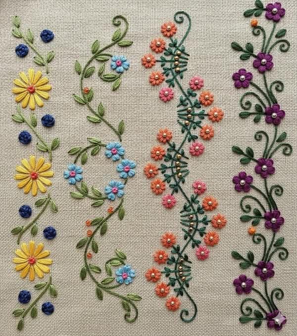 Image of Embroidery Cloth for Needle Art and Crafts, DIY Crafts, Thick Canvas Fabric Natural Color 100% Cotton 1 Meter