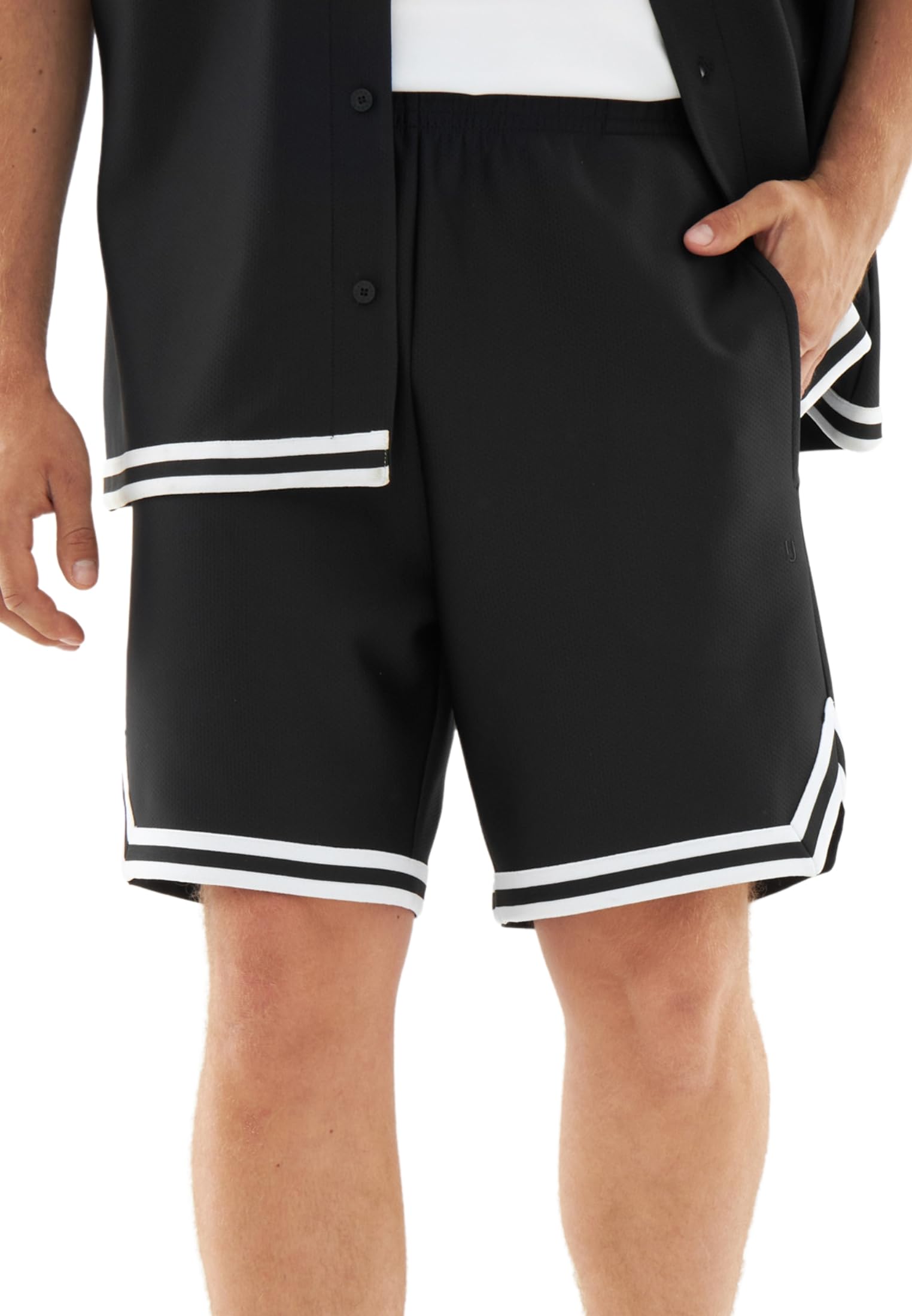 Johnny Urban Pantaloncini da Uomo - Parker - Casual Shorts con Coulisse - 260 gsm Peso del Tessuto - Pantaloncini da Basket con Tasche - Vita Elasticizzata - Pantaloni Sportivi in Tessuto