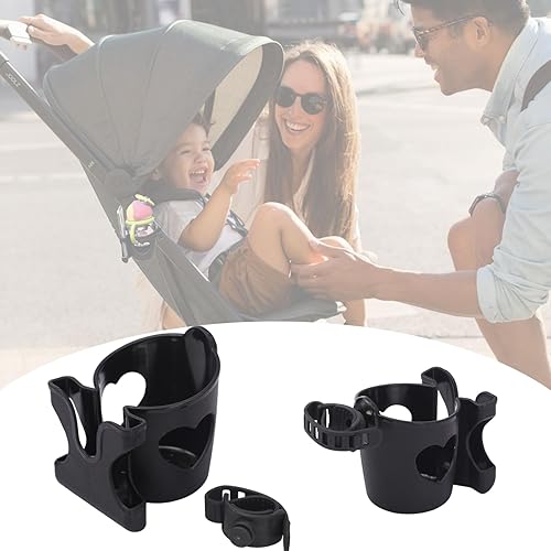 Miniatura 8 de Portavasos para caminante, portavasos para silla de ruedas para botella de bicicleta, soporte para taza de cochecito con abrazadera para bicicleta