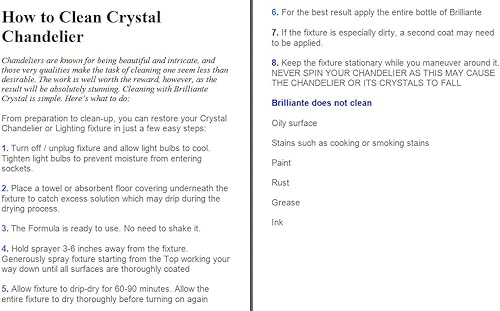 Miniatura 6 de Brilliante Crystal Cleaner – Aerosol limpiador de candelabros, 32 onzas, seguro para el medio ambiente, sin amoníaco, fórmula seca, fabricado en