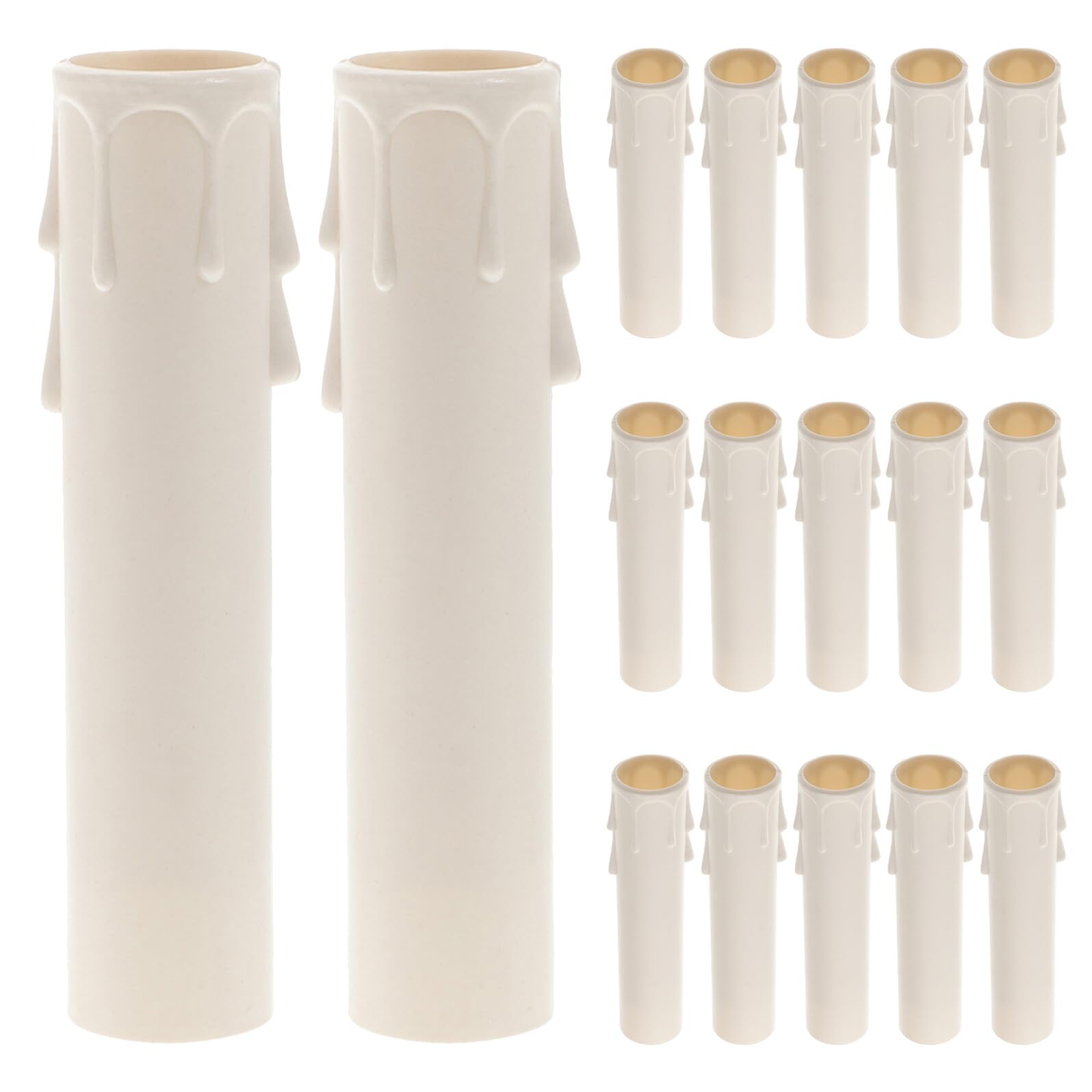 Couvercle de rechange pour douille de lustre et cache-bougie en plastique transparent