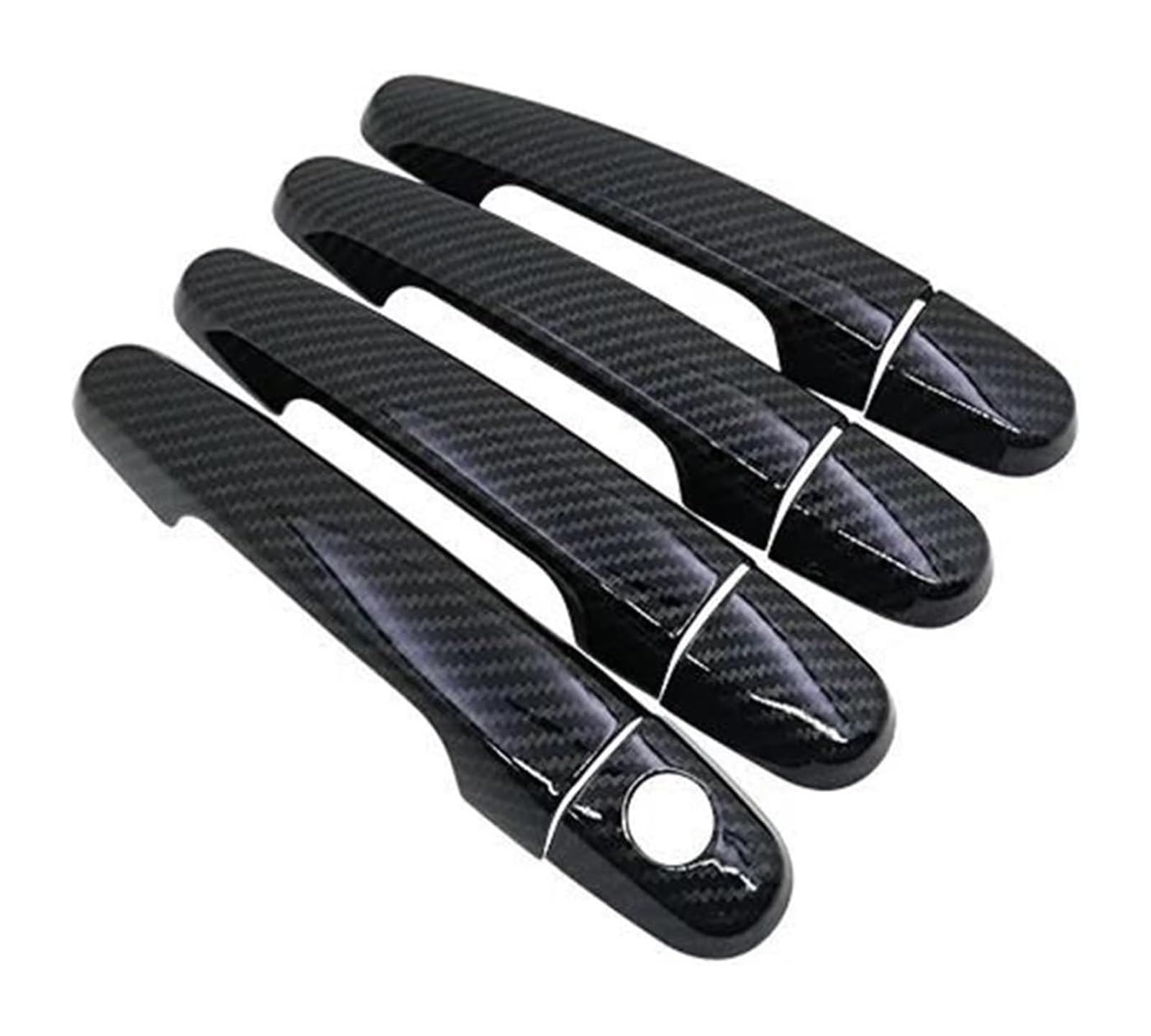 Hckclmbmzw D For Peugeot 108 2015-2021 Car Oor Handles Cover Handle Or Chrome Gloss Covers Trim Set Accessories Oor Handle Cover(D)