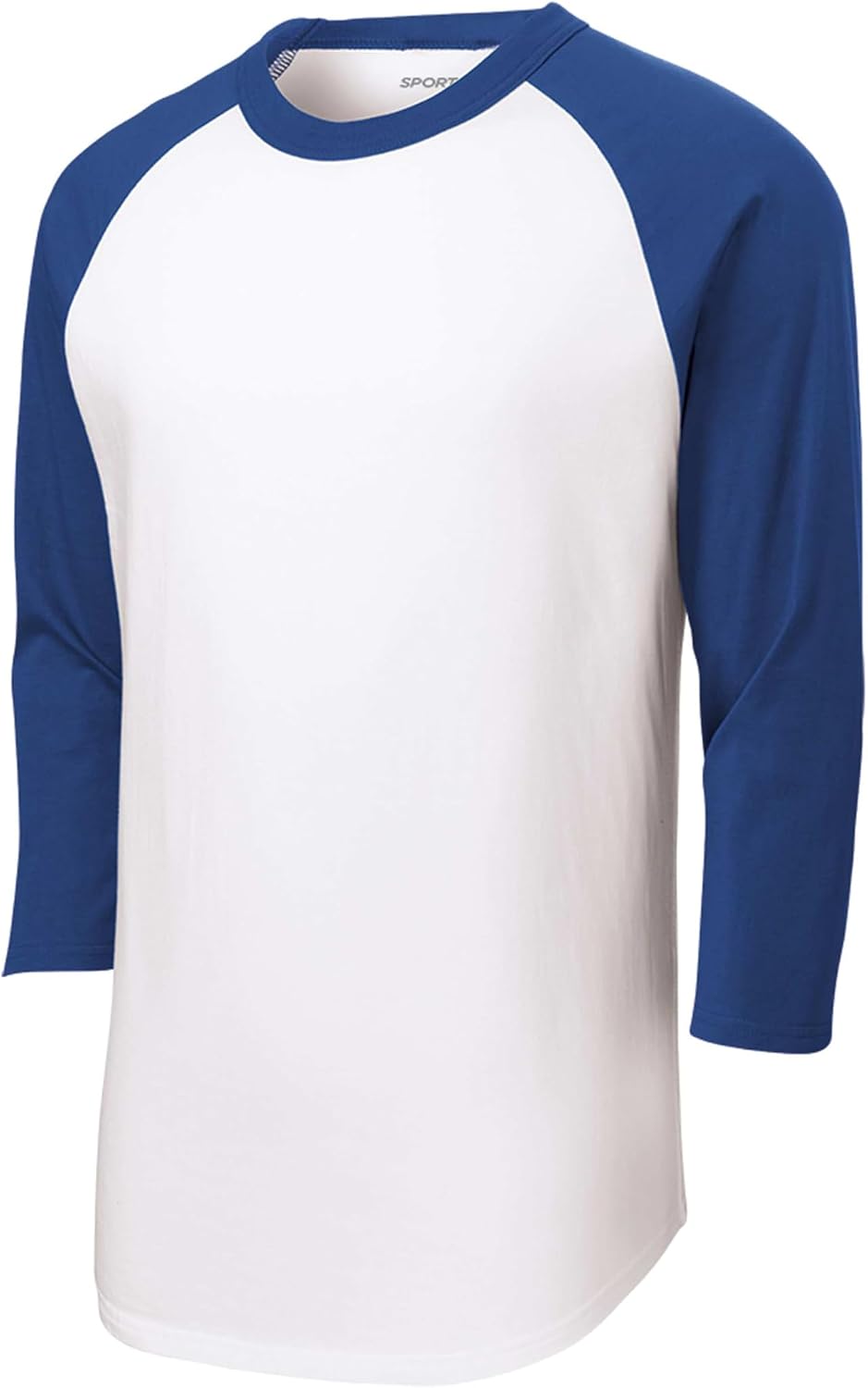 SPORT-TEK Unisex Colorblock Raglan Jersey | Long Sleeve Workout T-Shirt for Men & Women, Lightweight Clothing for Gym Fashion