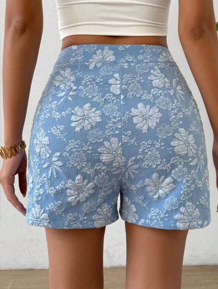 Image of LIRIT Womens High Waist Casual Linen Blend Summer Shorts with Elastic Paperbag Waist Drawstring Side Pockets Relaxed Fit Lightweight Shorts