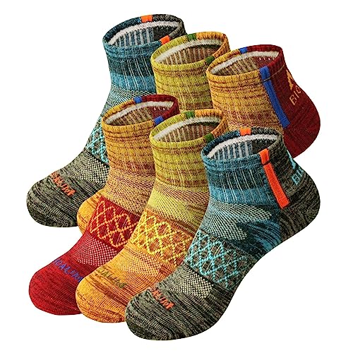BIOAUM Men's Athletic Quarter Socks