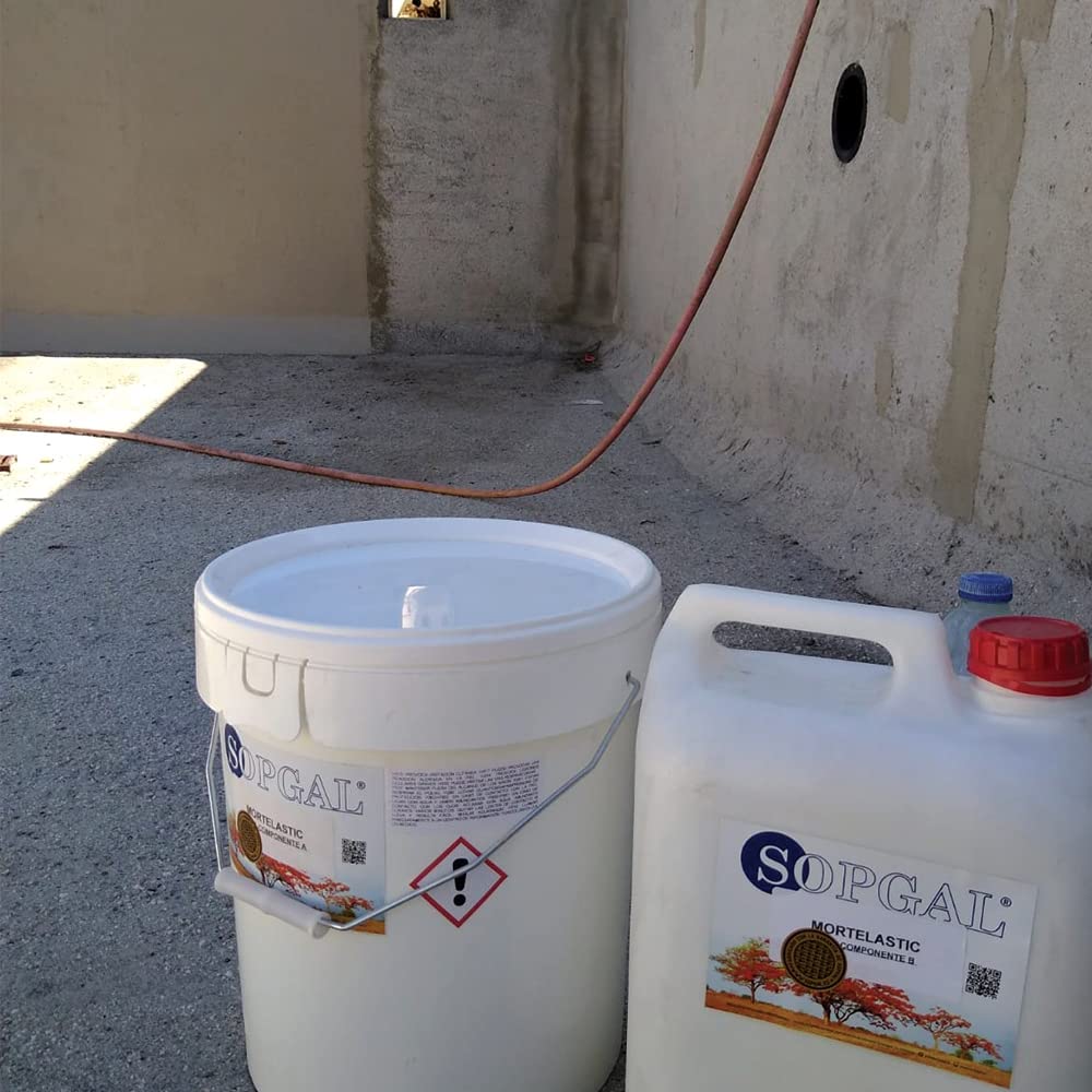 Mortelastic Mortero Impermeabilizante Elástico 25+8kg Piscinas Terrazas