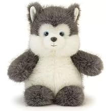 OROZCOR Cute Husky Stuffed Animal Soft Husky Plush Palm-Sized Husky Dog Plush 6 Small Dog Stuffed Animal Toy Gifts for Kids Girls Boys Adults Husky Dog