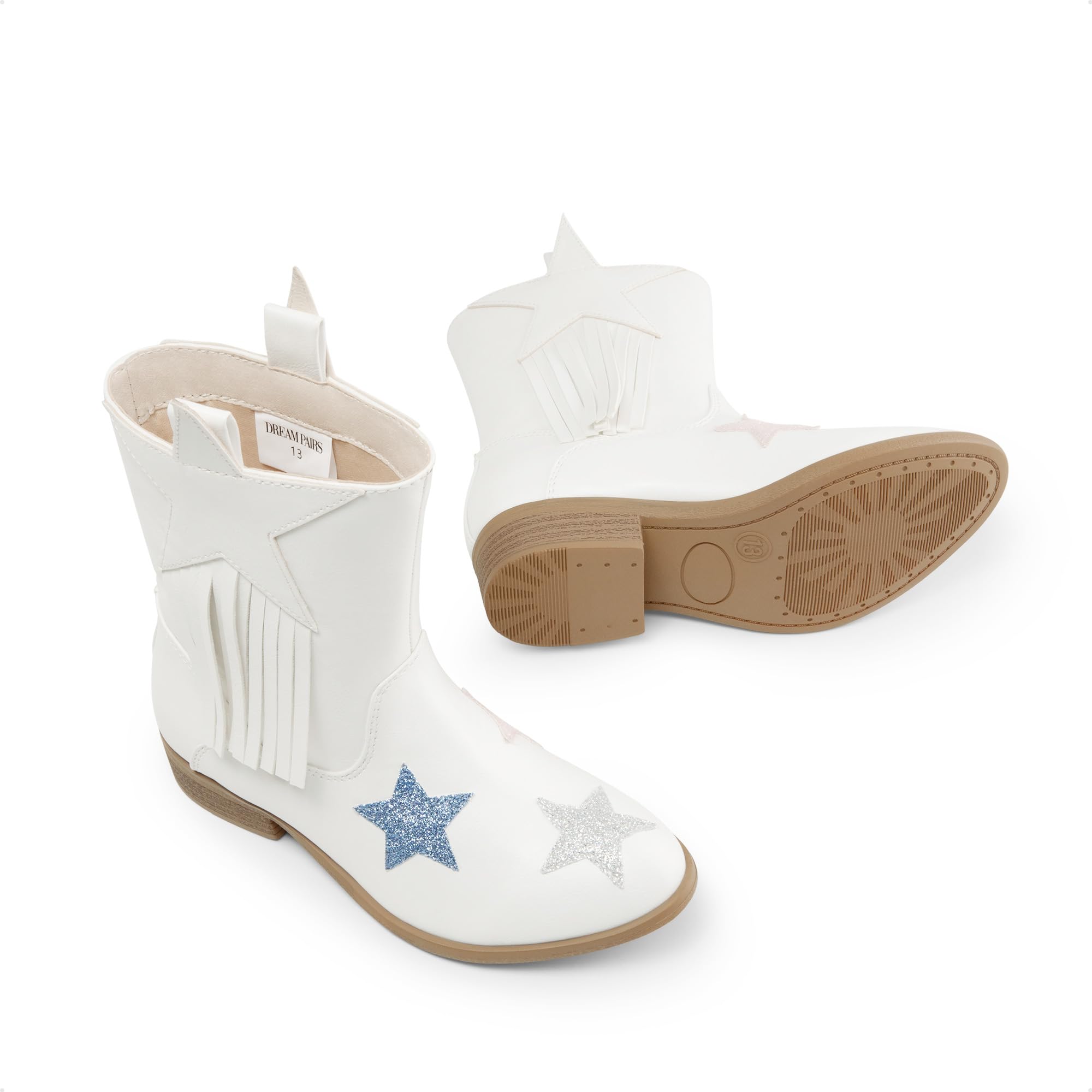 DREAM PAIRS Reit-Kampfstiefel für Mädchen mit mittlerer Wade