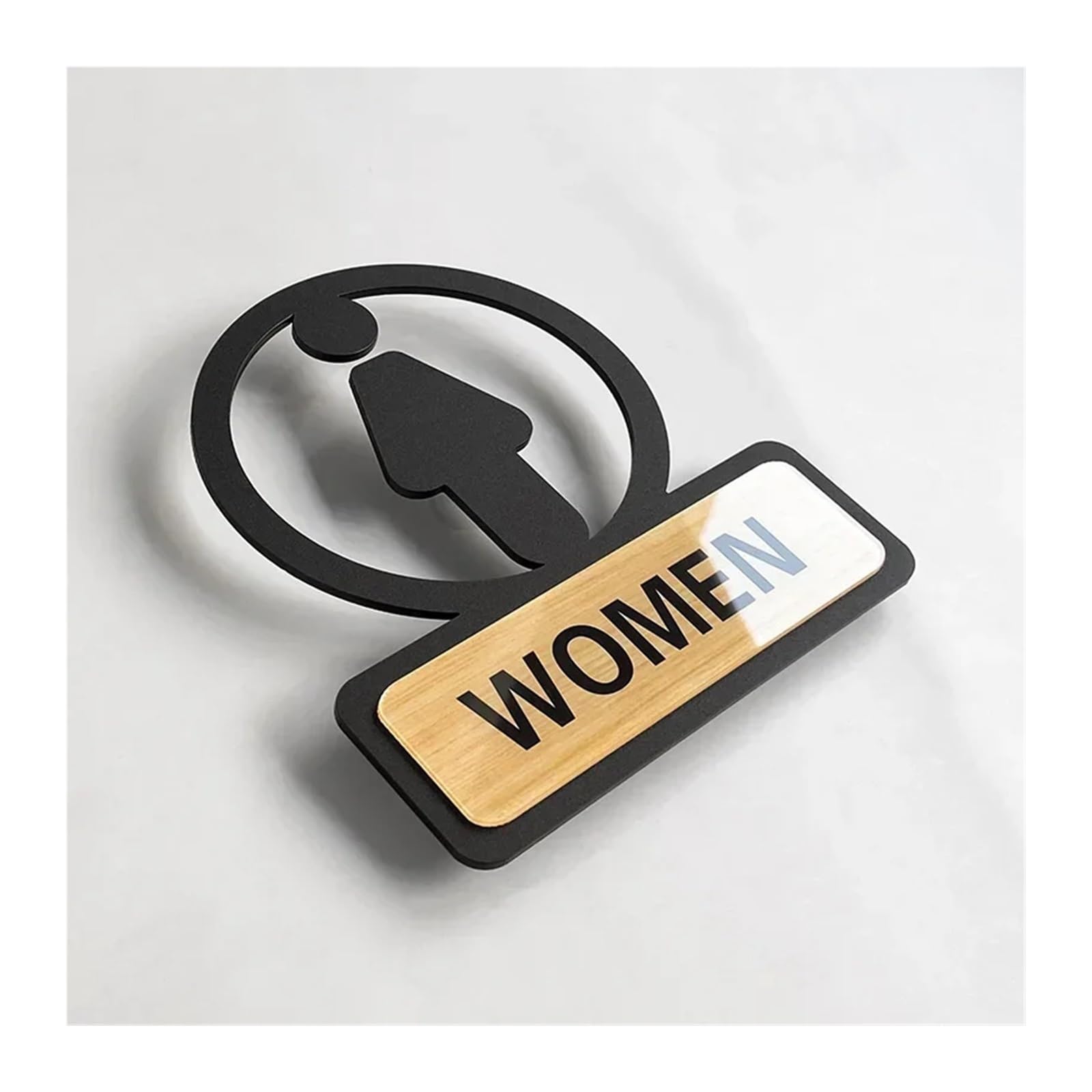 Toilet Sign Toilet Sign Self Adhesive Bathroom Signage Restroom Reminder(3)