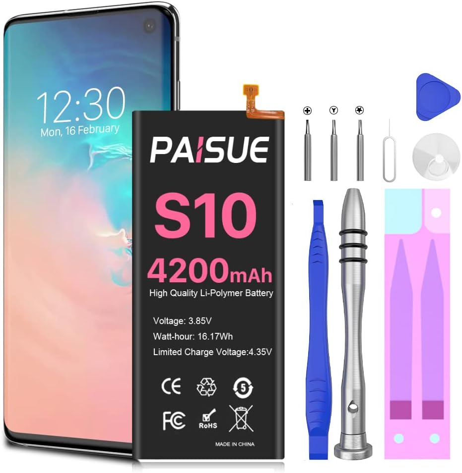 Samsung Galaxy S10 Akku Kapazität Akku für Samsung Galaxy S10, 4200mAh Hohe Kapazität EB-BG973ABU