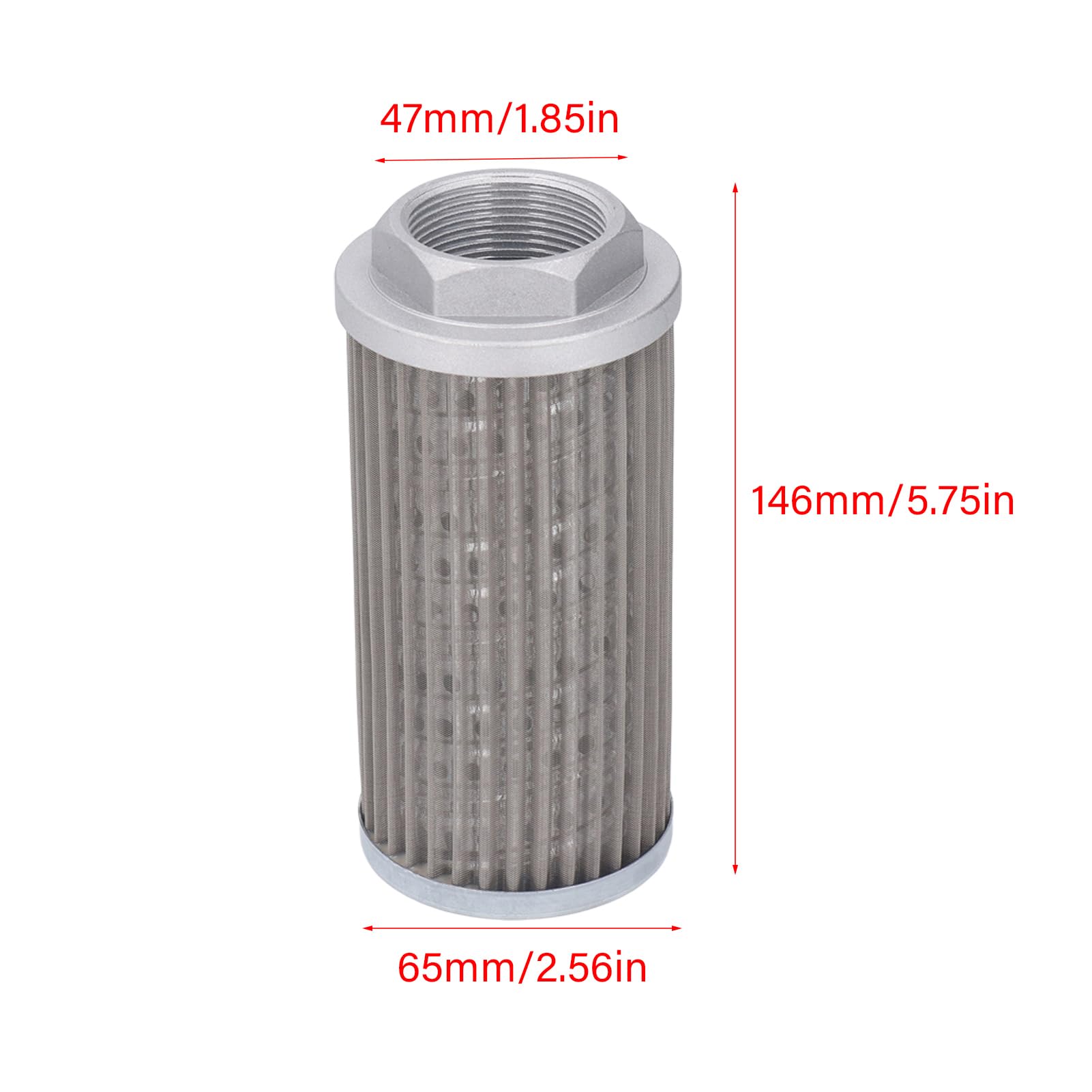 Filtro Olio Aspirazione Idraulico In Acciaio Inossidabile - Ricambio Per Sistemi Idraulici, Portata 63 L/min